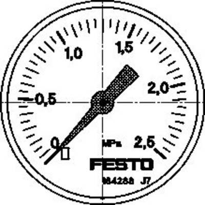 FESTO Manometer 162837 MA-50-2,5-1/4-EN 0 bis 2.5 bar 1 St.