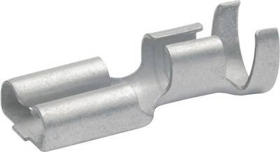 Klauke 2750 Flachsteckhülse Steckbreite: 6.30 mm Steckdicke: 0.80 mm 180 ° Unisoliert Messing 1 St.