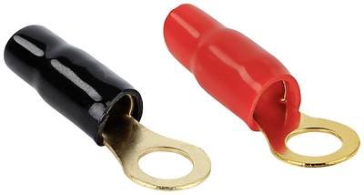 ACV Car HiFi Ringkabelschuh 2er Set 20 mm² 8.40 mm Schwarz, Rot