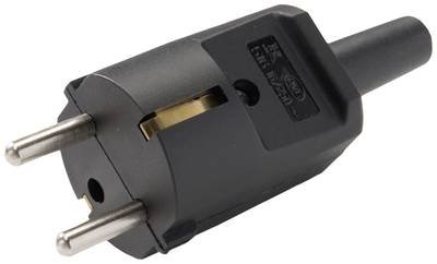 Martin Kaiser 516/sw Schutzkontaktstecker Polyamid 6 250 V Schwarz IP20