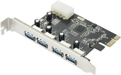 Renkforce 4 Port USB 3.2 Gen 1 Controllerkarte USB-A PCIe