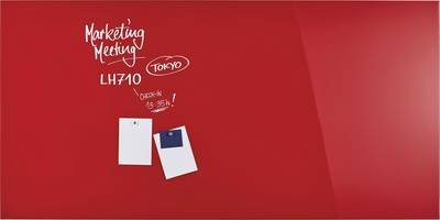 magnetoplan Glas-Magnetboard (L x B x H) 2000.00 x 1000 x 2000 mm Rot 13409006