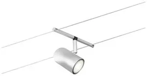 Paulmann WireDC Spot Cup Niedervolt-Seilsystem-Leuchte GU5.3 Chrom (matt), Chrom
