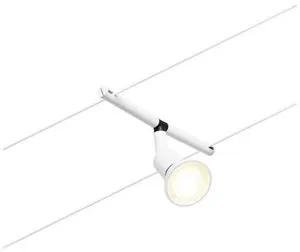 Paulmann Niedervolt-Seilsystem-Leuchte GU5.3 Weiß (matt), Chrom