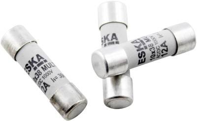 ESKA 1038327 1038327 Feinsicherung (Ø x L) 10.3 mm x 38 mm 10 A 500 V Träge -T- Inhalt 1 St.