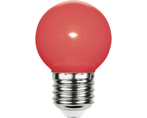 LED Lampe E27 G45 rot
