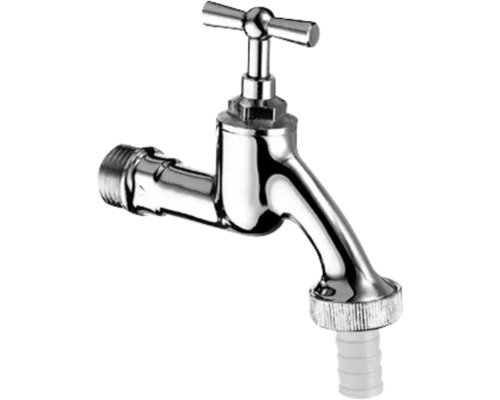 SCHELL Auslaufhahn Auslaufventil mit Knebelgriff 1/2" AG chrom 034050699