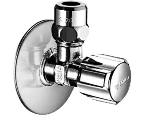 SCHELL Eckventil COMFORT 1/2" AG regulierbar selbstdichtend kurze Bauform chrom 049120699