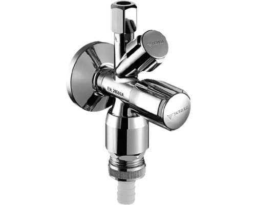 SCHELL Eckventil Kombiventil COMFORT RV 3/8" AG Rückflussverhinderer Rohrbelüfter Fettkammeroberteil selbstdichtend chrom 035480699