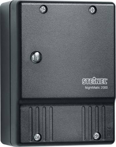 Steinel Dämmerungssensor Nightmatic 2000 Schwarz, Dämmerungsschalter mit 1000 W Schaltlast