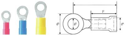 Weidmüller 2792000000 Ringkabelschuh Querschnitt (max.)=1.5 mm² Teilisoliert Rot 1 St.