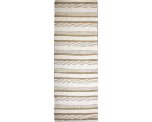 Naturteppich Natural weiss 60x180 cm