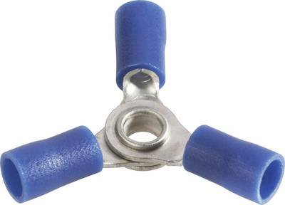 Vogt Verbindungstechnik 3631a3 Quetschverteiler Querschnitt (max.)=2.50 mm² Loch-Ø=4 mm Teilisoliert Blau 1 St.