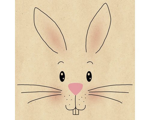 Servietten 33x33 cm White Bunny 20 Stk.