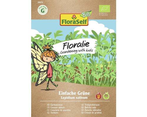 FloraSelf Floralie Gärtnern mit Kids Kräutersamen Bio Kresse