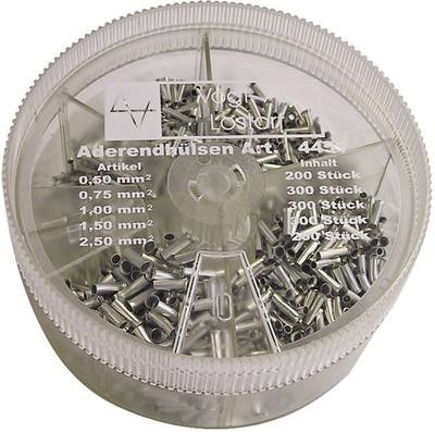 Vogt Verbindungstechnik 625388 Aderendhülsen-Sortiment 0.5 mm², 0.75 mm², 1 mm², 1.5 mm², 2.5 mm² Unisoliert Metall 500