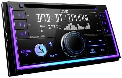 JVC KW-DB95BT Doppel-DIN Autoradio Anschluss für Lenkradfernbedienung, Anschluss für Rückfahrkamera, DAB+ Tuner
