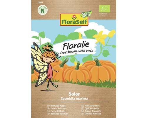 FloraSelf Floralie Gärtnern mit Kids Gemüsesamen Bio Hokkaido-Kürbis