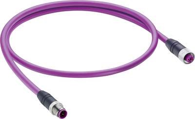 Belden 12589-1 Sensor-/Aktor-Datensteckverbinder, konfektioniert M12 Stecker, gerade, Buchse, gerade 3.00 m Polzahl Sens