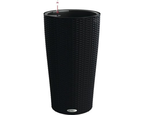 Pflanzvase Lechuza CILINDRO Cottage Kunststoff Ø 23 cm H 41 cm schwarz