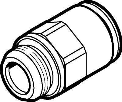 FESTO Steckverschraubung 558665 NPQM-D-G14-Q8-P10 Rohr-Ø: 8 mm 1 St.
