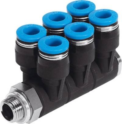 FESTO Verteiler 186262 QSLV6-G1/2-12 Rohr-Ø: 12 mm 1 St.