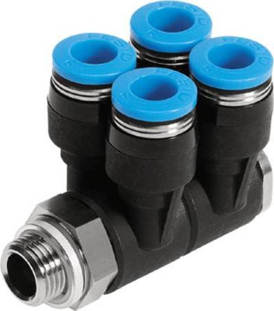 FESTO Verteiler 186245 QSLV4-G1/4-6 Rohr-Ø: 6 mm 1 St.