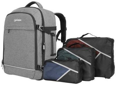 Manhattan Notebook Rucksack Notebook-Rucksack mit Gerätefächern für Laptops bis zu 17,3",Tablets bis zu 11" Passend für