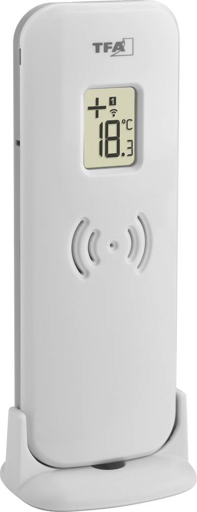 TFA Dostmann 30.3250.02 TFA - Wettersensor - digital - weiß Thermosensor Funk 433 MHz