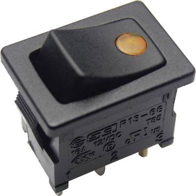 TRU COMPONENTS 1587832 Wippschalter TC-R13-66B2-02 B/B 12 V/DC 16 A 1 x Aus/Ein rastend 1 St.