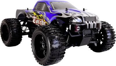 Amewi Torche Brushed 1:10 RC Modellauto Elektro Monstertruck Allradantrieb (4WD) RtR 2,4 GHz Inkl. Akku und Ladegerät