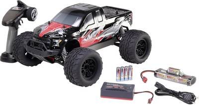 Reely NEW1 Brushed 1:10 RC Modellauto Elektro Monstertruck Allradantrieb (4WD) 100% RtR 2,4 GHz inkl. Akku, Ladegerät un