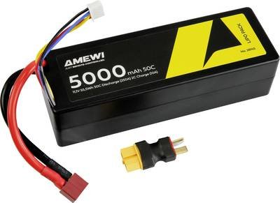 Amewi Modellbau-Akkupack (LiPo) 11.1 V Hardcase T-Buchse Zellen-Zahl 3