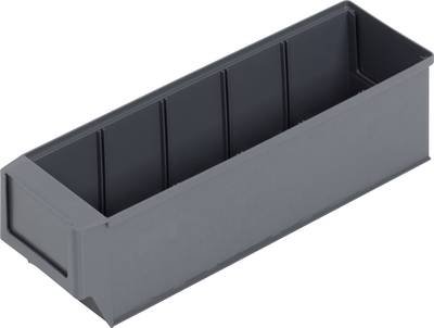 Alutec 66027 Sichtlagerkasten (L x B x H) 300 x 91 x 81 mm Dunkelgrau 1 St.