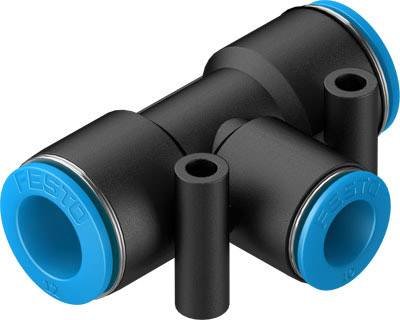 FESTO T-Verbinder 153137 QST-12-10 Rohr-Ø: 10 mm, 12 mm 1 St.