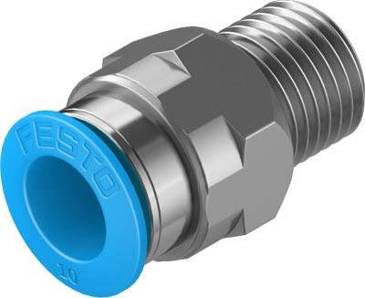 FESTO Gerade-Verbinder 153007 QS-1/4-10 Rohr-Ø: 10 mm Gewinde-Maß: R1/4 1 St.