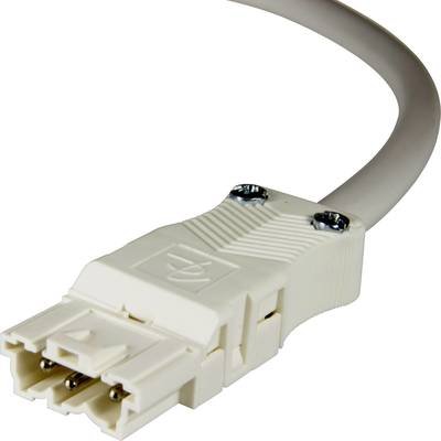 Adels-Contact 92815310 Netz-Anschlusskabel offene Kabelenden - Netz-Stecker Gesamtpolzahl: 2 + PE Weiß 1.00 m 75 St.