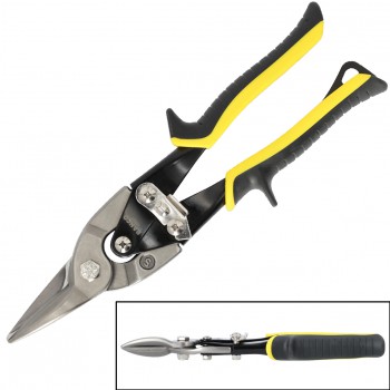 Tijeras cortachapas corte recto con más potencia gracias a la acción depalanca y el mango amarillo de hasta 1,5 mm ref. ma421 - Rationalstock.es