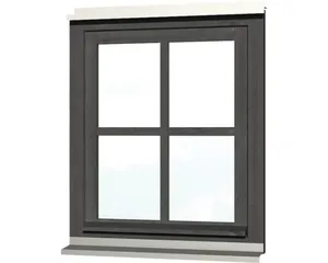 Einzelfenster SKAN HOLZ 69,1 x 82,1 cm schiefergrau