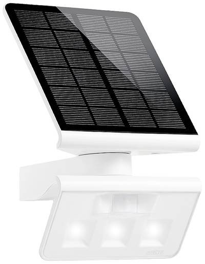 Steinel LED Solarleuchte XSolar L-S ONE weiß mit Bewegungsmelder Solar Außenwandleuchte Solar-Panel drehbar warmweiß