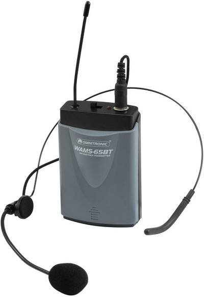 Omnitronic WAMS-65BT Headset Funkmikrofon-Set