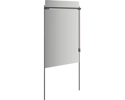 LED Spiegel VitrA Equal 63 x 138 cm schwarz matt IP 20