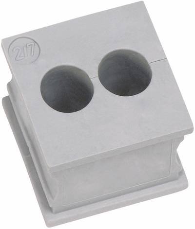 Icotek KT 2/7 Kabeldurchführung geschlitzt Klemm-Ø (max.) 7 mm Elastomer Grau 1 St.