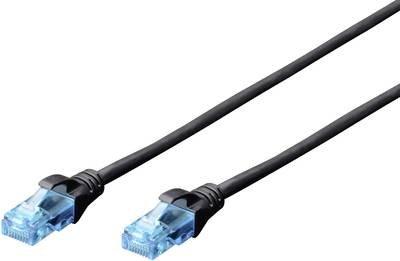 Digitus DK-1512-010/BL RJ45 Netzwerkkabel, Patchkabel CAT 5e U/UTP 1.00 m Schwarz 1 St.