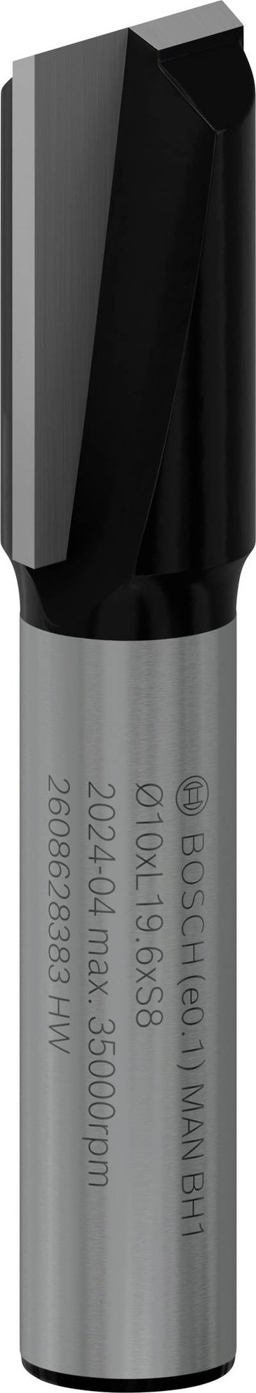Bosch Accessories 2608628383 Nutfräser Hartmetall Länge 51 mm Produktabmessung, Ø 10 mm Schaftdurchmesser 8 mm