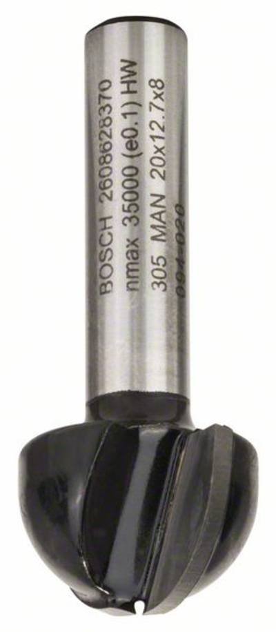 Bosch Accessories 2608628370 Hohlkehlfräser Hartmetall Länge 46 mm Produktabmessung, Ø 20 mm Schaftdurchmesser 8 mm