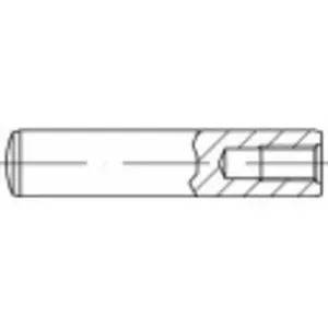 TOOLCRAFT 144926 Zylinderstift (Ø x L) 40 mm x 90 mm M20 Stahl 1 St.