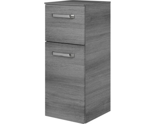 Unterschrank Jungborn VENTITRE BxHxT 30x73x33 cm graphit struktur quer