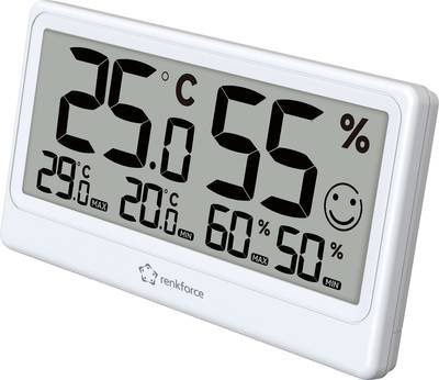 Renkforce RF-6416470 Thermo-/Hygrometer Weiß RF-6416470