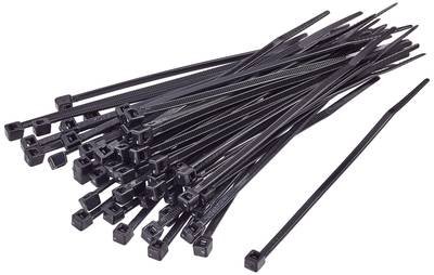 TRU COMPONENTS TC-BT-550-4.8-UVB Kabelbinder 550 mm 4.8 mm Schwarz UV-Witterungsstabil 100 St.